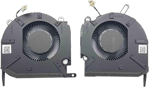 BestParts وحدة المعالجة المركزية + وحدة معالجة الرسومات البديلة لمروحة تبريد HP Omen 16-K، 16-k0000 16-k0xxx 16.1 بوصة للكمبيوتر المحمول للألعاب، P/N: N18097-001 N18098-001 (ملاحظة: فقط لسلسلة الرسومات RTX 3060/3070)، مروحة 12 فولت in Saudi Arabia