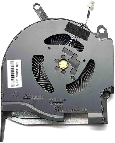 BestParts وحدة المعالجة المركزية + وحدة معالجة الرسومات البديلة لمروحة تبريد HP Omen 16-K، 16-k0000 16-k0xxx 16.1 بوصة للكمبيوتر المحمول للألعاب، P/N: N18097-001 N18098-001 (ملاحظة: فقط لسلسلة الرسومات RTX 3060/3070)، مروحة 12 فولت in Saudi Arabia