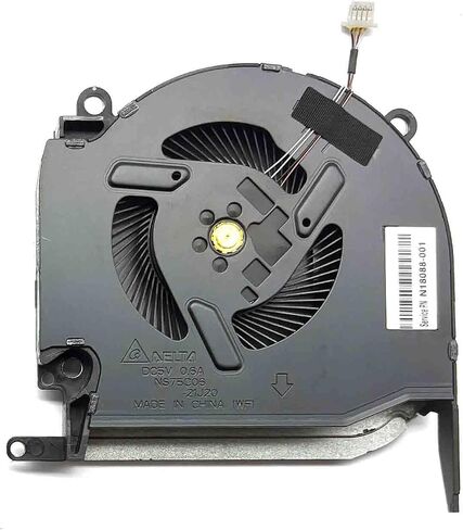 BestParts وحدة المعالجة المركزية + وحدة معالجة الرسومات البديلة لمروحة تبريد HP Omen 16-K، 16-k0000 16-k0xxx 16.1 بوصة للكمبيوتر المحمول للألعاب، P/N: N18097-001 N18098-001 (ملاحظة: فقط لسلسلة الرسومات RTX 3060/3070)، مروحة 12 فولت in Saudi Arabia