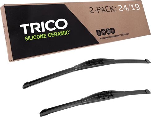 TRICO Signal Premium Silicone 24 " + 19" استبدال أدوات الزجاج الأمامي شفرات شعاع الشفرات مع مؤشر الأداء التنبئي الحصري و 3 × عمر أطول لنماذج مركبة مختارة ، 2 عبوة in Saudi Arabia