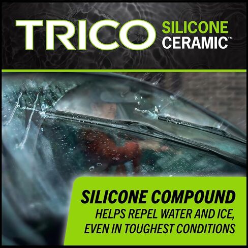 TRICO Signal Premium Silicone 24 " + 19" استبدال أدوات الزجاج الأمامي شفرات شعاع الشفرات مع مؤشر الأداء التنبئي الحصري و 3 × عمر أطول لنماذج مركبة مختارة ، 2 عبوة in Saudi Arabia