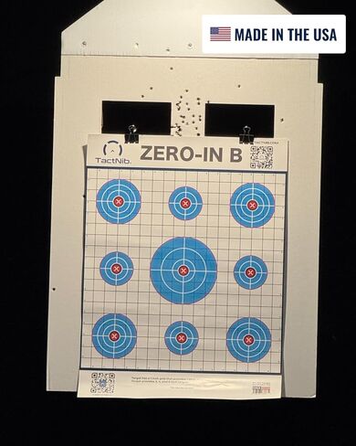 Zero-in B Paper Targets - 18 x 24 Inches Paper - Made in USA - 25 Pack - PN P02Z02-025F - Free Mobile App in Saudi Arabia