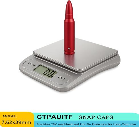 Training Snap Caps Dummy Rounds, Durable CNC-Machined Aluminum Alloy Safe for Handling Drills & Dry Fire Practice, Ideal for Shooting Skill Training. in Saudi Arabia