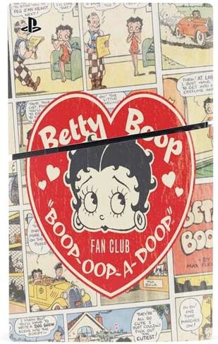 ملصق Skinit المخصص للألعاب متوافق مع حزمة القرص النحيف لجهاز PS5 - تصميم فستان Betty Boop Little Black المرخص رسميًا in Saudi Arabia