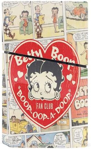 ملصق Skinit المخصص للألعاب متوافق مع حزمة القرص النحيف لجهاز PS5 - تصميم فستان Betty Boop Little Black المرخص رسميًا in Saudi Arabia
