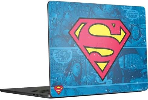 Skinit Decal Laptop Skin Compatible with MacBook Air 15 in (2023-2025) - Officially Licensed DC Comics Superman Logo Background Pattern Design in Saudi Arabia
