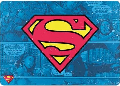 Skinit Decal Laptop Skin Compatible with MacBook Air 15 in (2023-2025) - Officially Licensed DC Comics Superman Logo Background Pattern Design in Saudi Arabia