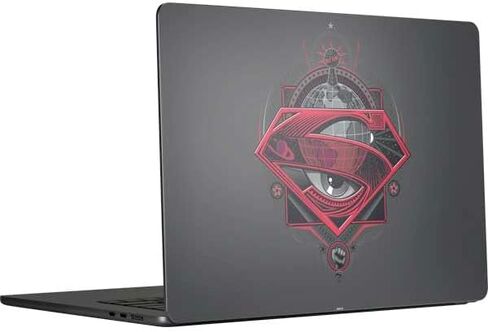 Skinit Decal Laptop Skin Compatible with MacBook Air 15 in (2023-2025) - Officially Licensed DC Comics Superman Logo Background Pattern Design in Saudi Arabia