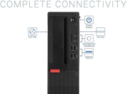 Lenovo ThinkCentre M910s SFF Desktop Computer PC, Intel i7-6700 up to 4.0GHz,16GB DDR4 RAM,New 512GB NVMe M.2 SSD,Build in WiFi BT,DVD-RW,Wireless Keyboard & Mouse,Windows 10 Pro (Renewed) in Saudi Arabia