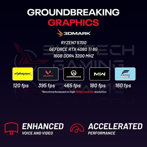 كمبيوتر Skytech Gaming Crystal للألعاب، AMD Ryzen 7 5700 3.7 جيجا هرتز، NVIDIA RTX 5060، 1 تيرابايت NVMe SSD، 16 جيجابايت DDR4 RAM 3200، 650 واط Gold PSU، Wi-Fi، Win 11، سطح مكتب للألعاب in Saudi Arabia