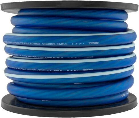 DS18 PW-1/0GA-50RD 1/0-GA Ultra Flex CCA Ground Power Cable 50 Feet - Red - Used for Wiring High Powered Car Amplifiers, Audio Home Speaker Stereo, RV Automotive, Welding Battery Cable in Saudi Arabia