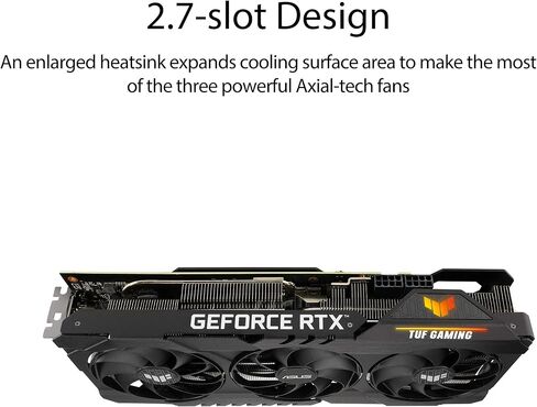 ASUS TUF Gaming NVIDIA GeForce RTX 3080 V2 OC Edition Graphics Card (PCIe 4.0, 10GB GDDR6X, LHR, HDMI 2.1, DisplayPort 1.4a, Dual Ball Fan Bearings, Military-Grade Certification, GPU Tweak II) in Saudi Arabia