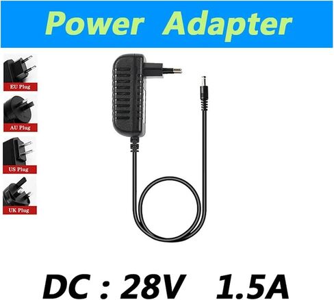 1 قطعة AC100-240V التيار المتناوب إلى تيار مستمر 28 فولت 1.5A محول الطاقة 5.5 مللي متر × 2.5 مللي متر كابل 2 متر (الاتحاد الأفريقي التوصيل) in Saudi Arabia