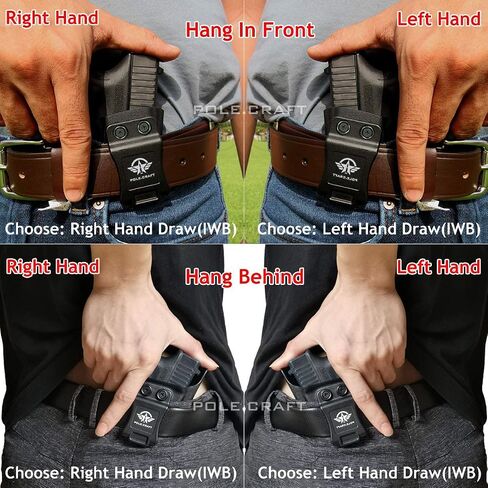 Sig P226 Holster IWB / OWB Kydex Holster Fit مخصص: Sig Sauer P226 بالحجم الكامل 4.4 بوصة برميل - حزام داخلي مخفي للحمل / حزام خارجي للحمل 1.5-2 بوصة مشبك حزام - Adj. عدم القدرة على الاحتفاظ - زر الغطاء المغناطيسي - المدخل الموسع - لا تآكل، لا اهتزاز in Kuwait