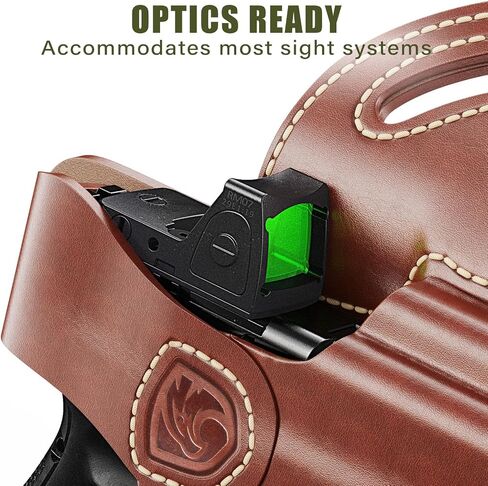 حافظة OWB متوافقة مع Glock 19، 19X، 23، 32، 44، 45 - حافظة جلدية خارجية لحمل الورك، اليد اليمنى in Kuwait
