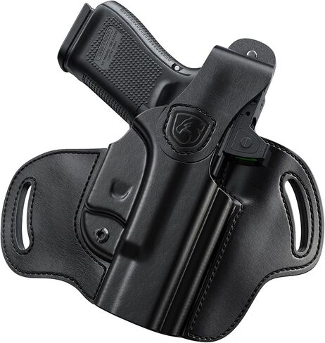 حافظة OWB متوافقة مع Glock 19، 19X، 23، 32، 44، 45 - حافظة جلدية خارجية لحمل الورك، اليد اليمنى in Kuwait