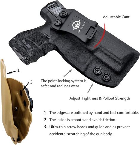 HK VP9/VP9SK الحافظة IWB Kydex الحافظة مخصص صالح: Heckler & Koch (H&K) VP9 / VP9SK مسدس - حزام الخصر الداخلي - Adj. عدم القدرة على الاحتفاظ - زر الغطاء المغناطيسي - عدم التآكل - عدم وجود اهتزاز in Kuwait