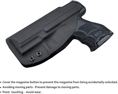 HK VP9/VP9SK الحافظة IWB Kydex الحافظة مخصص صالح: Heckler & Koch (H&K) VP9 / VP9SK مسدس - حزام الخصر الداخلي - Adj. عدم القدرة على الاحتفاظ - زر الغطاء المغناطيسي - عدم التآكل - عدم وجود اهتزاز in Kuwait
