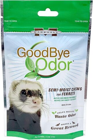Marshall 41683 Goodbye Odor Semi-Moist Treats for Ferrets, 2.5 oz in Saudi Arabia