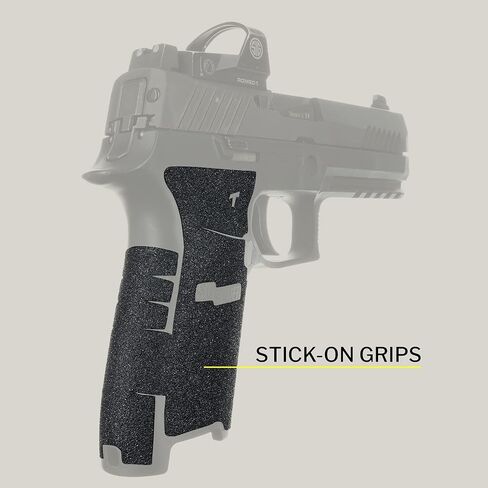 TALON Grips Adhesive Grip - Compatible with Sig Sauer P250, P320, M17 & M18 9mm/.357/.40/.45 Full Size (Large Module) - Made in The USA in Saudi Arabia