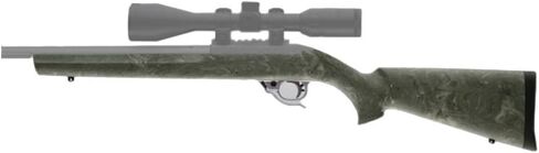 Hogue Rubber OverMolded Stock for Ruger 10/22 with .920" Diameter Barrel Channel, Ghillie Green - 22810 in Saudi Arabia