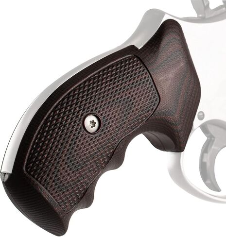 VZ Grips Smith & Wesson K/L-Frame Tactical Diamond Round Bottom Gun Grip, Superior Comfort, Superior Control, Made in The USA, 2 Panels in Saudi Arabia