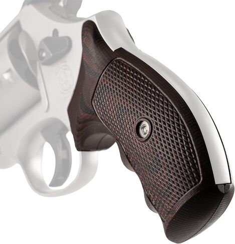 VZ Grips Smith & Wesson K/L-Frame Tactical Diamond Round Bottom Gun Grip, Superior Comfort, Superior Control, Made in The USA, 2 Panels in Saudi Arabia