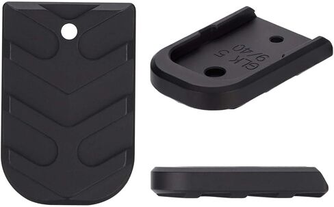 NDZ Performance Magazine Base Plate for Glock 19 17 22 23 27 34 45 Gen 5 in 9mm, .40, Textured Anodized Aluminum with Aspis Cut, Made in The USA - Choose Plate Color in Kuwait
