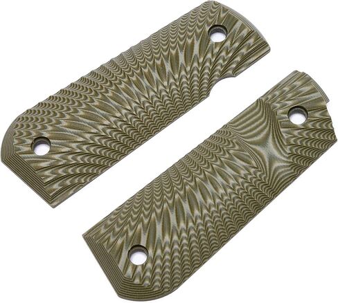 Guuun 1911 Grips G10, Full Size Government Grips, Bobtail Round Butt Cut, OPS Sunburst Texture in Saudi Arabia
