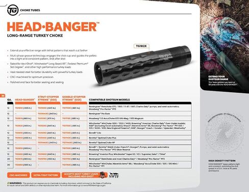 TRUGLO Gobble-Stopper Xtreme Shotgun Choke Tube Combo - Includes Universal-Fit Fiber Optic Sight in Kuwait