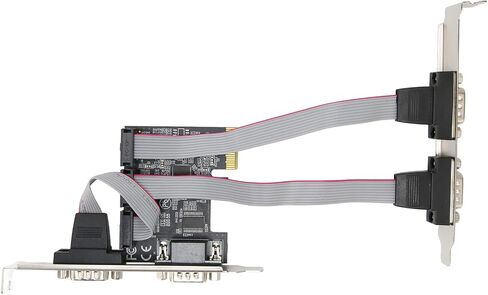 بطاقة توسيع BAFOVY PCIe 4 منافذ RS232 محول تسلسلي مع مجموعة شرائح AX99100 للأنظمة، بطاقة PCI Express X1 إلى 4 منافذ تسلسلية من الدرجة الصناعية للحصول على البيانات محطات نقاط البيع in Kuwait