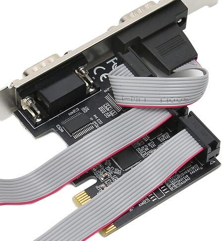 بطاقة توسيع BAFOVY PCIe 4 منافذ RS232 محول تسلسلي مع مجموعة شرائح AX99100 للأنظمة، بطاقة PCI Express X1 إلى 4 منافذ تسلسلية من الدرجة الصناعية للحصول على البيانات محطات نقاط البيع in Kuwait