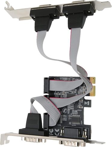 بطاقة توسيع BAFOVY PCIe 4 منافذ RS232 محول تسلسلي مع مجموعة شرائح AX99100 للأنظمة، بطاقة PCI Express X1 إلى 4 منافذ تسلسلية من الدرجة الصناعية للحصول على البيانات محطات نقاط البيع in Kuwait