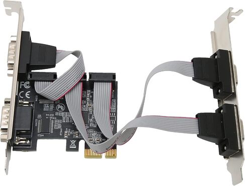 بطاقة توسيع BAFOVY PCIe 4 منافذ RS232 محول تسلسلي مع مجموعة شرائح AX99100 للأنظمة، بطاقة PCI Express X1 إلى 4 منافذ تسلسلية من الدرجة الصناعية للحصول على البيانات محطات نقاط البيع in Kuwait