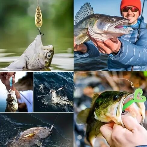 Glow-in-The-Dark T-Tail Fishing Lures, 1.97-Inch Silicone Swimbaits for Night Fishing, 10PCS in Saudi Arabia