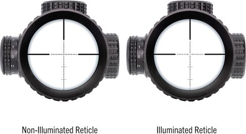 TRUGLO TX6 FFP التكتيكي للصيد والرماية متين مقاوم للماء ومضاد للضباب ومقاوم للصدمات قطعة واحدة 30 مم أنبوب ألومنيوم مضيء MRAD Mil-Dot شبكاني Riflescope | 3" مظلة شمسية متضمنة in Kuwait