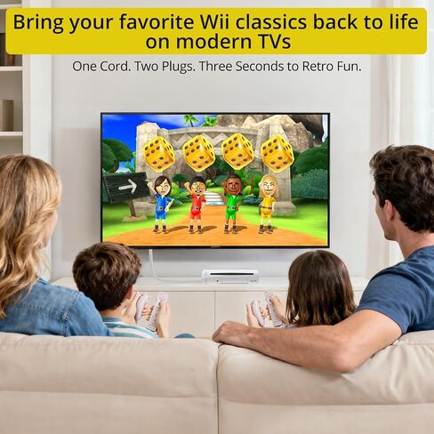 محول كابل PROZOR Wii إلى HDMI بطول 3.9 قدم، 1080 بكسل للأجهزة عالية الدقة بالكامل، محول Wii إلى HDMI، يدعم جميع أوضاع عرض Wii، متوافق مع Nintendo Wii، Wii U، HDTV، الشاشة in Kuwait