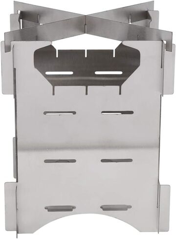 Wood Burning Stove, Portable Stainless Steel Folding Backpacking Stove Mini Cooker for Outdoor Camping Travel Hiking Picnic Outdoor Dining Setfoldable Camping Stove in Saudi Arabia