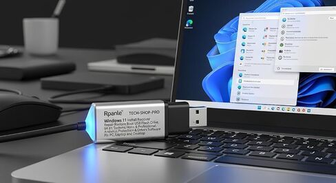 Rpanle Tech-Shop-pro USB for Windows 11 Install Recover Repair Restore Boot USB Flash Drive, 64 Bit Systems Home&Professional, Antivirus Protection&Drivers Software, Fix PC, Laptop and Desktop in Saudi Arabia