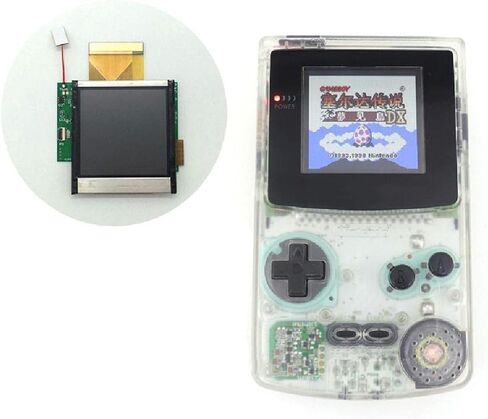 مجموعة تعديل شاشة LCD الخلفية، شاشة إصلاح بديلة لنينتندو لجهاز Game Boy Color لملحقات ألعاب وحدة التحكم GBC in Saudi Arabia