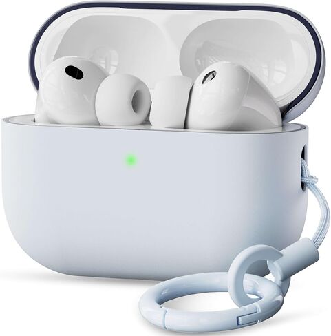 حافظة VEIRRW لأجهزة AirPods Pro 3، حافظة حماية كاملة من السيليكون الهجين شبه الصلب حافظة ثلاثية الطبقات متوافقة مع AirPods Pro الجيل الثالث 2025 (برتقالي ساطع) in Kuwait