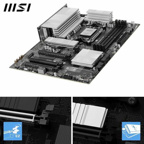 MSI PRO B850-P WiFi Motherboard, ATX - Supports AMD Ryzen 9000/8000 / 7000 Processors, AM5 - DDR5 Memory Boost (8200+ MT/s OC), PCIe 5.0 x16 & 4.0 x16, M.2 Gen5, Wi-Fi 7, 5G LAN (Renewed) in Saudi Arabia