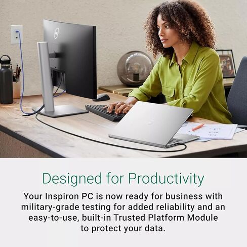 Dell inspiron 16 2 in 1 Business Laptop, 16" FHD+ Touch Screen, Intel Ultra 5 125U, 16" FHD+ Touchscreen, 16 GB LPDDR5X RAM, 2 TB SSD, Intel Graphics, Backlit Keyboard, Windows 11 Pro in Saudi Arabia