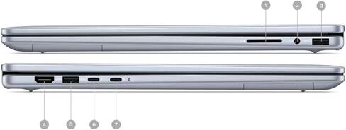 Dell inspiron 16 2 in 1 Business Laptop, 16" FHD+ Touch Screen, Intel Ultra 5 125U, 16" FHD+ Touchscreen, 16 GB LPDDR5X RAM, 2 TB SSD, Intel Graphics, Backlit Keyboard, Windows 11 Pro in Saudi Arabia