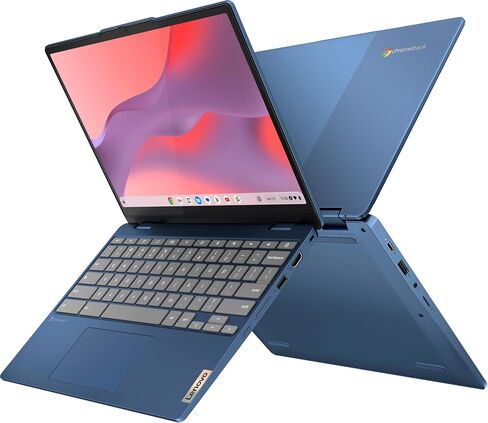 Lenovo Chromebook Flex 3i Spin 2-in-1 Laptop Business (2024),12.2" WUXGA Touchscreen, Quad Core Intel N100, 4GB RAM, 128GB (64GB eMMC+64GB Card) Webcam WiFi, 12+ Hrs Battery,Chrome OS+MarxsolAccessory in Saudi Arabia