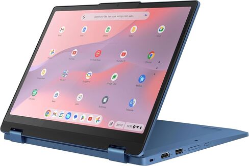 Lenovo Chromebook Flex 3i Spin 2-in-1 Laptop Business (2024),12.2" WUXGA Touchscreen, Quad Core Intel N100, 4GB RAM, 128GB (64GB eMMC+64GB Card) Webcam WiFi, 12+ Hrs Battery,Chrome OS+MarxsolAccessory in Saudi Arabia