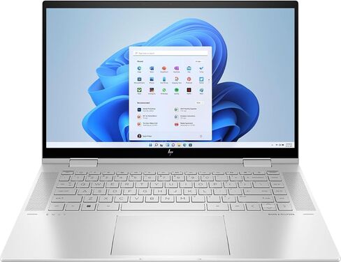 كمبيوتر محمول HP Envy x360 2 في 1 2022 شاشة لمس 15.6 بوصة FHD 1920 x 1080، Intel Core i7-1260P، 12 نواة، Intel Iris Xe Graphics، 32 جيجا DDR4، 2 تيرابايت SSD، لوحة مفاتيح بإضاءة خلفية، Thunderbolt 4، FP، Windows 11 Pro in Saudi Arabia