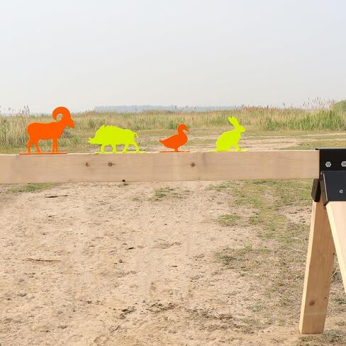 Highwild Animal Silhouette Knockovers Metallic Silhouette Targets - 4 Pack High Visibility Neon Color Powder Coated Steel Animal Shooting Targets in Saudi Arabia