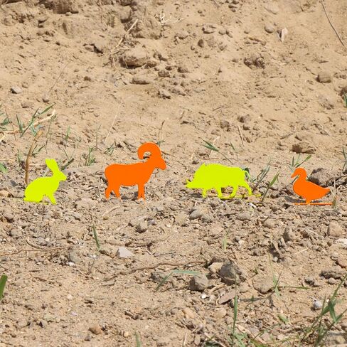 Highwild Animal Silhouette Knockovers Metallic Silhouette Targets - 4 Pack High Visibility Neon Color Powder Coated Steel Animal Shooting Targets in Saudi Arabia