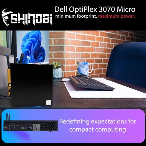 Dell OptiPlex 7070 Micro PC | Intel Core i5-9500T | 16GB RAM | 512GB NVMe | Windows 11 Pro | Built in AX210 WiFi 6E+BT 5.3 | Mini PC | Pc Monitor Mount (Renewed) in Saudi Arabia
